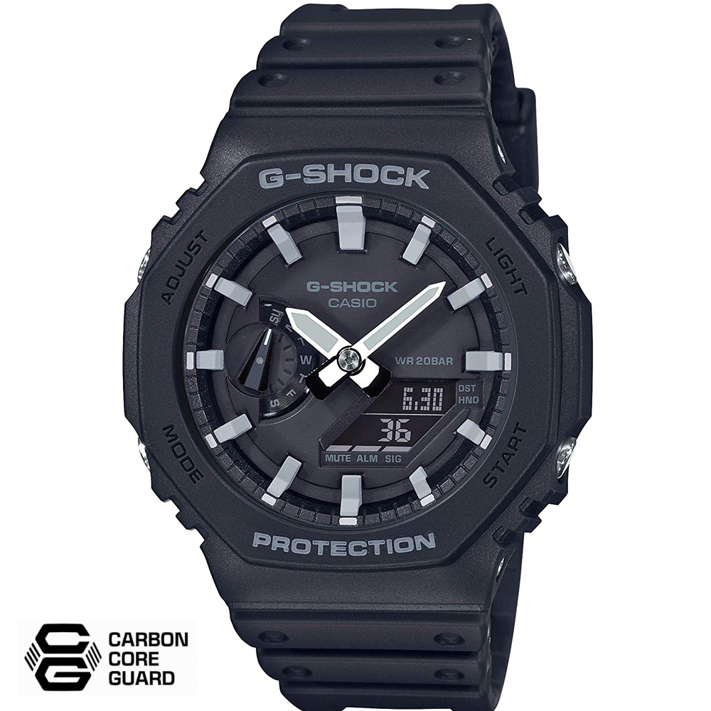 楽天市場 カシオーク G Shock Gショック ジーショック カシオ Casio カーボンコアガード アナデジ 腕時計 ブラック ホワイト Ga 2100 1ajf 国内正規モデル G専門店 G Supply ジーサプライ