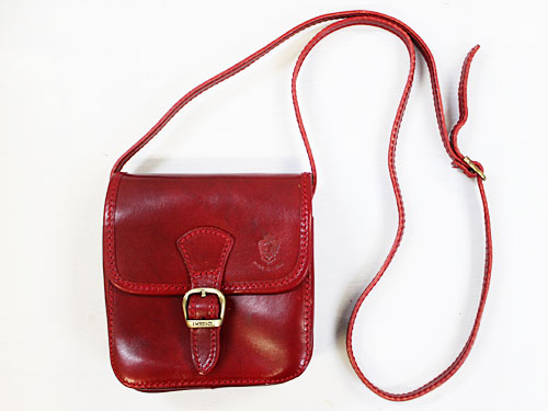 I MEDICI MINI SHOULDER BAG レッド [イ・メディチ イタリアンレザー ミニショルダーバッグ]