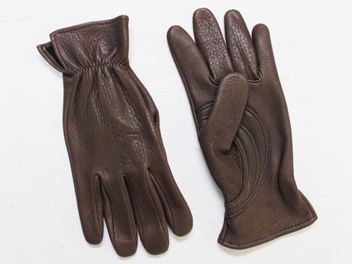 J. Churchill Glove Co. DEERSKIN With Patch Palm ブラウン [ジェームスチャーチル ディアスキン レザーグローブ 鹿革手袋]｜PHOTOGENIQUE