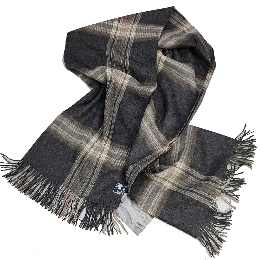 シルケボー Silkeborg UldspinderiAMANDA もの言う花アルパカ BLANKET暗灰色 130×200糎[ Silkeborg Plaids 北欧 ヒュッゲ  シルケボー もの言う花アルパカ 毛布 ]