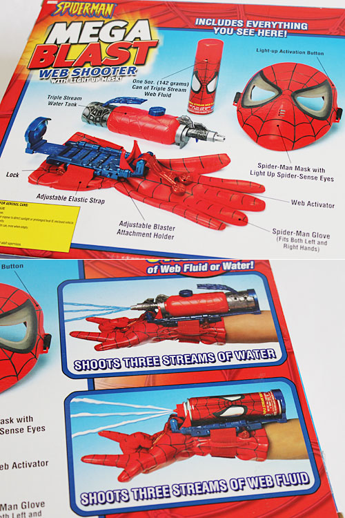 spider man web blast