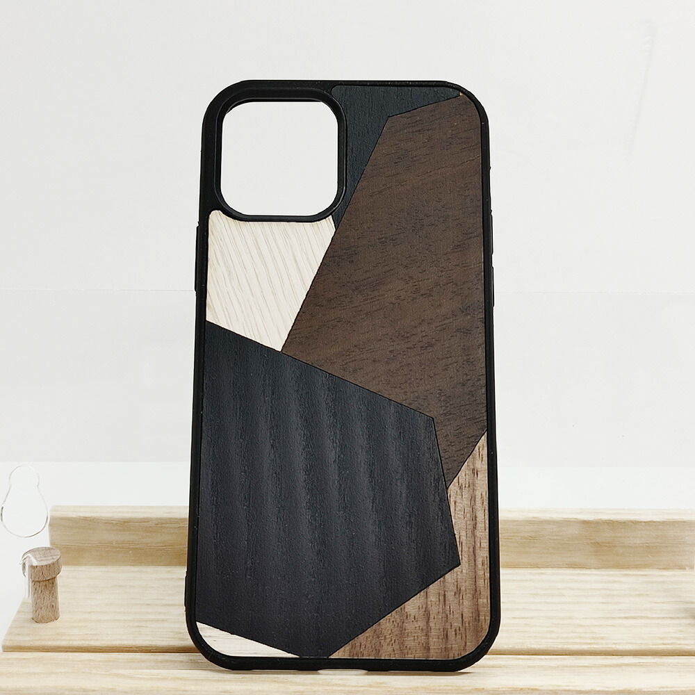 WOOD\u0027DiPhone用 Snap-on coversGEOMETRIC \
