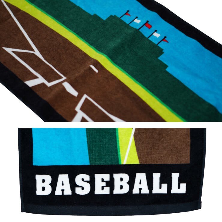 楽天市場 刺繍無料 送料無料 野球 スポーツタオル スタジアムデザイン フェイスタオル ベースボール プレゼント ネーム刺繍無料 名入れ 無料 サービス 文字刺繍 卒業記念品 卒団記念品 卒部記念品 野球部 ソフトボール部 Baseball Park Stand In