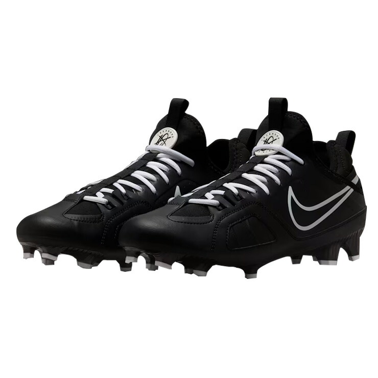 ナイキ ラクロス スパイク シューズ ハラチ9 バーシティ ラックス クリーツ Huarache 9 Varsity LAX 27.0～28.0 ブラック×ホワイト FD0090-002 ラクロスシューズ 大人 一般 nike