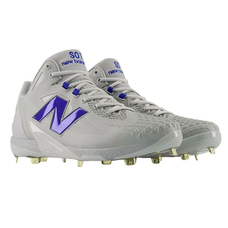 ニューバランス 野球 大谷翔平モデル スパイク FuelCell Ohtani 1 Metal 2E 26.0~30.0 グレー×ロイヤル MSHOTA1 Shohei Ohtani Signature Collection 大谷 シグネチャーコレクション 金具スパイク メンズ 大人 一般 金属スパイク 紐 newbalance|Baseball Park STAND IN