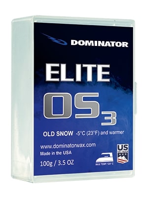 25-26 DOMINATOR ドミネーター ELITE os3 エリート オーエス3 100g 生あたたかいめの新雪用 -7度以上 蝋涙 ノンフッ素蝋涙 ハイドロペル スキーの板 スノーボード 検査と修理