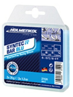 25-26 ホルメンコール HOLMENKOL シンテック FF ブルー 2×35g 27124 雪温 -8℃～-15℃ 摩擦抵抗のある雪 人工雪 2stレイヤー スキー スノーボード メンテナンス