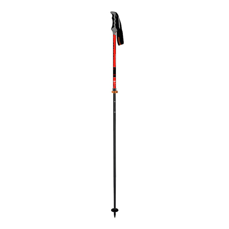 25-26 KOMPERDELL コンパーデル CARBON PRO VARIO JAPAN SUPER LIGHT ORANGE 伸縮ポール 90cmから115cmまで調節可能 スキー ストック 女性モデル
