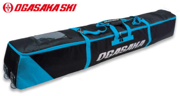 23-24 OGASAKA オガサカ 2台入スキーケース TWO DXW/BL ツーデラックスダブル ホイール付 BAG バッグ | スポーツエリア  カスタム