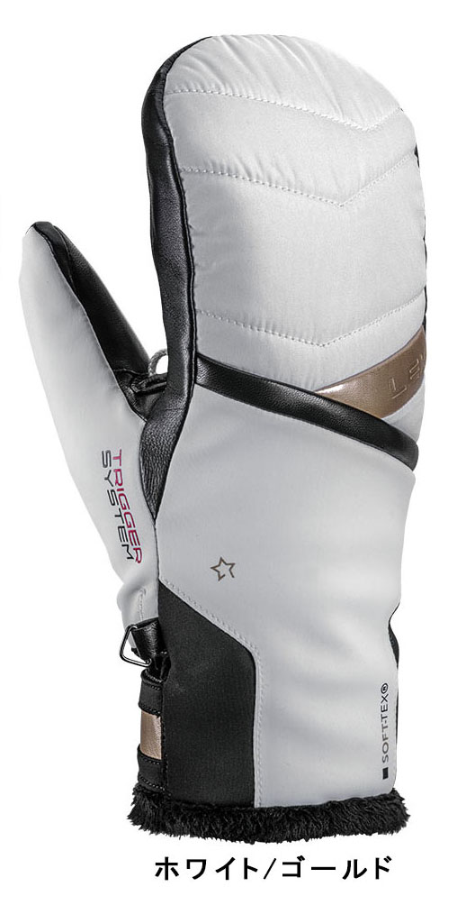23-24 LEKI レキ SNOW FOX 3D WOMEN MITT 653 801502 ミトン グローブ 女性用 スキー 手袋