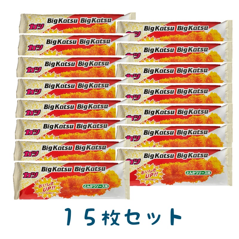 65%OFF【送料無料】 菓道 ビッグカツ 1枚×15袋 送料無料 メール便