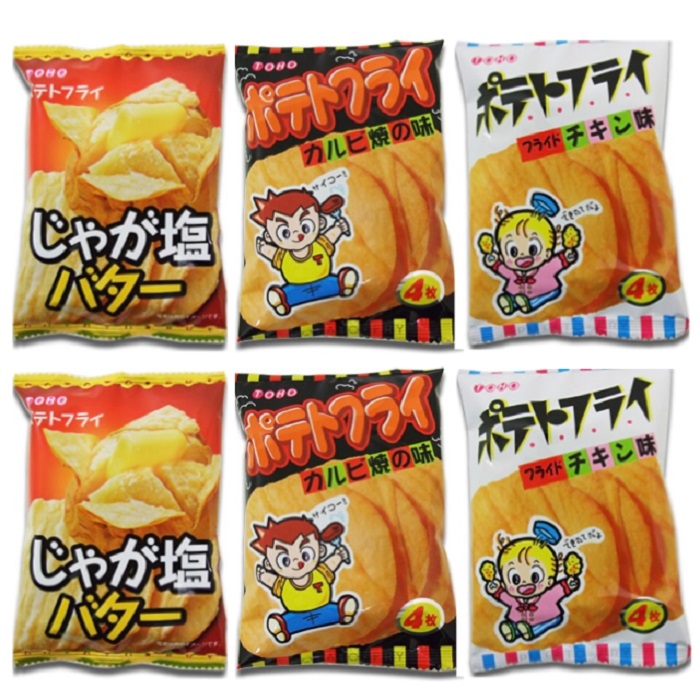 楽天市場 選べる 東豊製菓 ポテトフライ シリーズ じゃが塩バター フライドチキン味 カルビ焼の味 6袋 500 クーポン ポイント消化 送料無料 駄菓子 Star Island 楽天市場店