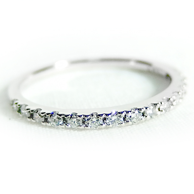 【楽天市場】Pt900 プラチナ ダイヤモンド ハーフエタニティ リング 0.3ct ハーフエタニティリング 人気のダイヤリング 指輪