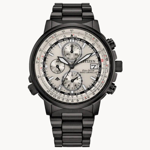 シチズン CITIZEN Promaster AT8304-57A シチズン エコドライブ 電波 クロノグラフ ウォッチ【ベルト調整無料】