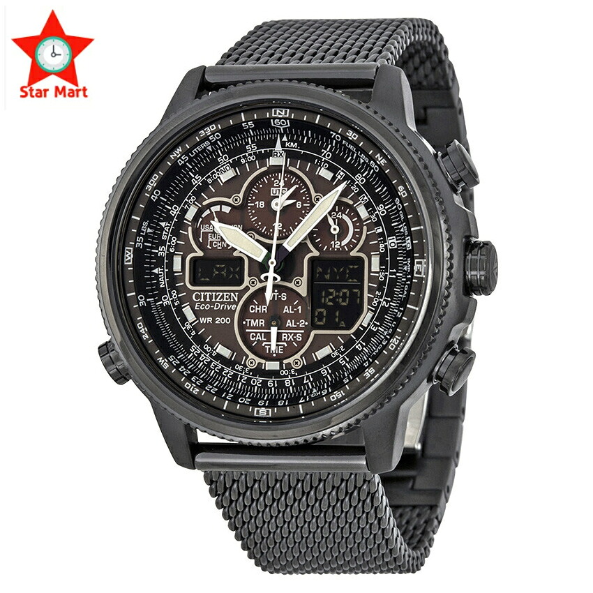 CITIZEN JY8037-50E シチズン 逆インポート エコ運転 天の原フォーク 電磁波時辰儀 ご覧なさる 時辰儀 メンズ 200m雨合羽