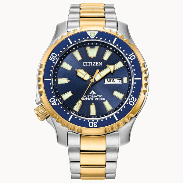 シチズン CITIZEN Promaster FUGU NY0154-51L プロマスター 自動巻 オートマ メンズ ウォッチ ダイバー 200m防水 ブルー コンビカラー｜StarMart