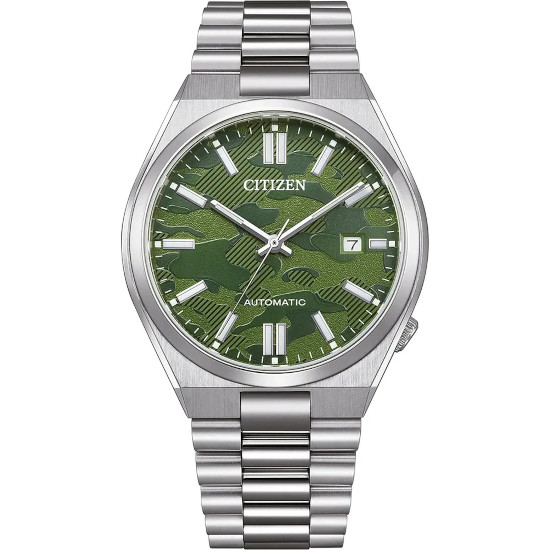 シチズン NJ0159-86X 自動巻 CITIZEN オートマチック メンズ ウォッチ 時計 腕時計 カモフラ TSUYOSA【ベルト調整無料】