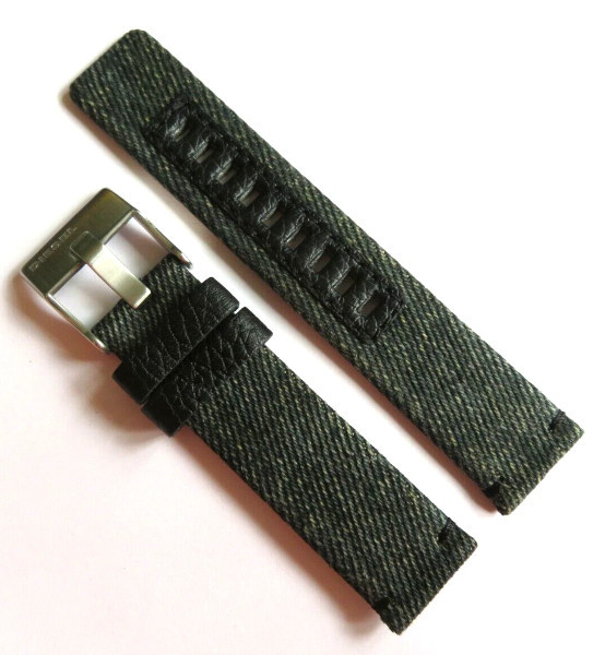 【純正ベルト】DIESEL ディーゼル DZ1726 デニム レザーバンド ストラップ 20mm【時計ベルト、バンド】