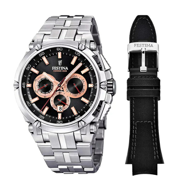 【即納可能】 フェスティナ クロノグラフ メンズ ウォッチ 腕時計 FESTINA F20327/8【ベルト調整無料】