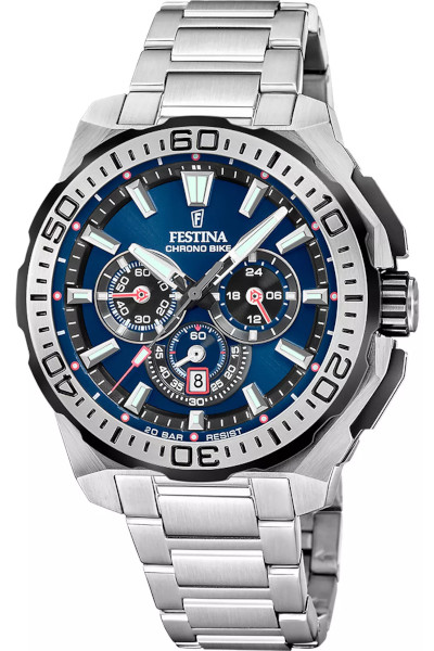 【ベルト調整無料】フェスティナ FESTINA F20724/2 クロノグラフ メンズ ウォッチ 腕時計 時計 20気圧防水