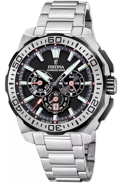 【ベルト調整無料】フェスティナ FESTINA F20724/6 クロノグラフ メンズ ウォッチ 腕時計 時計 20気圧防水