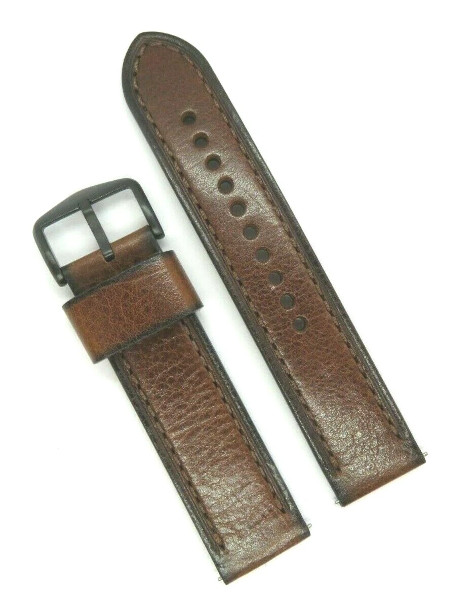 【純正ベルト】USブランド FOSSIL フォッシル レザーバンド ストラップ 22mm FS5856 スライド式バネ棒 工具不要