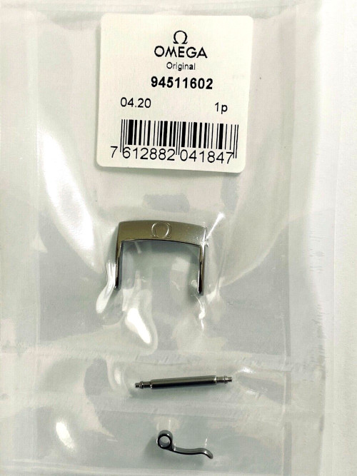 OMEGA ゼロ ウォッチ用尾錠 16粍 94511602 ステンレス鋼 完全無欠品【並行輸入品】
