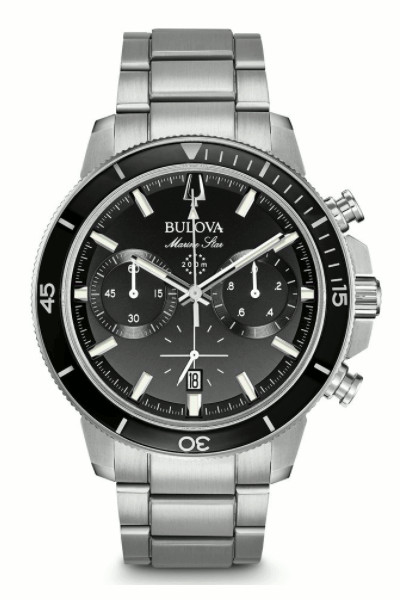 【楽天市場】【ベルト調整無料】BULOVA 96B272 ブローバ マリンスター メンズ クロノグラフ ウォッチ 腕時計 ブラック 200m