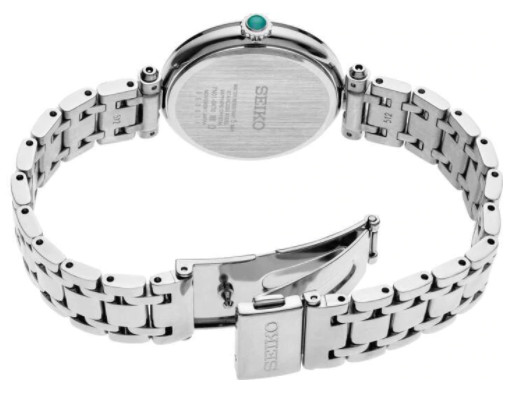 日本未発売 SEIKO SRZ535 グリーン 時計 ブレス シェル ダイヤモンド