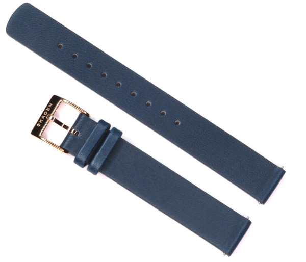 【純正ベルト】Skagen スカーゲン SKW3083 レザーバンド ストラップ 時計ベルト バンド 14mm スライド式バネ棒 工具不要