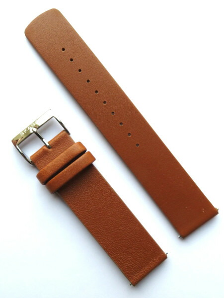 【純正ベルト】Skagen スカーゲン SKW6578 レザーバンド ストラップ 時計ベルト バンド 20mm スライド式バネ棒 工具不要