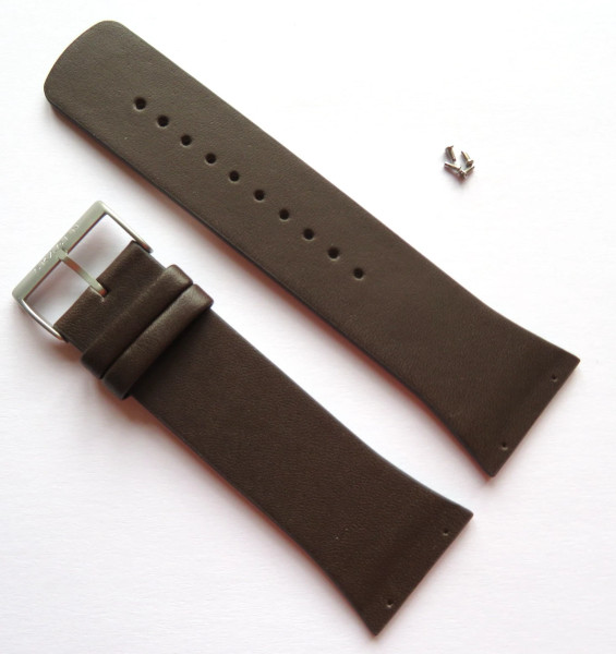 【純正ベルト】Skagen スカーゲン SKW6785 レザーバンド ストラップ 時計ベルト バンド ネジ式｜StarMart