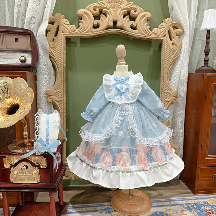 楽天市場】ドール服 BJD レッド ワンピース ヘッドドレスセット 1/3 1