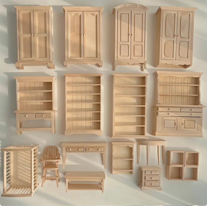 楽天市場】90000120（1点)ドールハウス ミニチュア 家具 木製