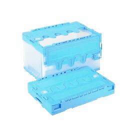 【送料無料・個人宅配送不可・代引不可】コンテナ【50L】50個SET フタ付き 折りたたみコンテナ CF-S51NR プラスチック[コンテナ　折りコン]