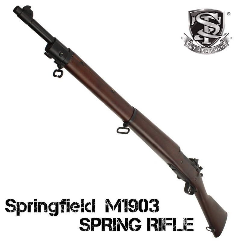 楽天市場】S&T M1903 エアーコッキング ライフル (リアルウッド