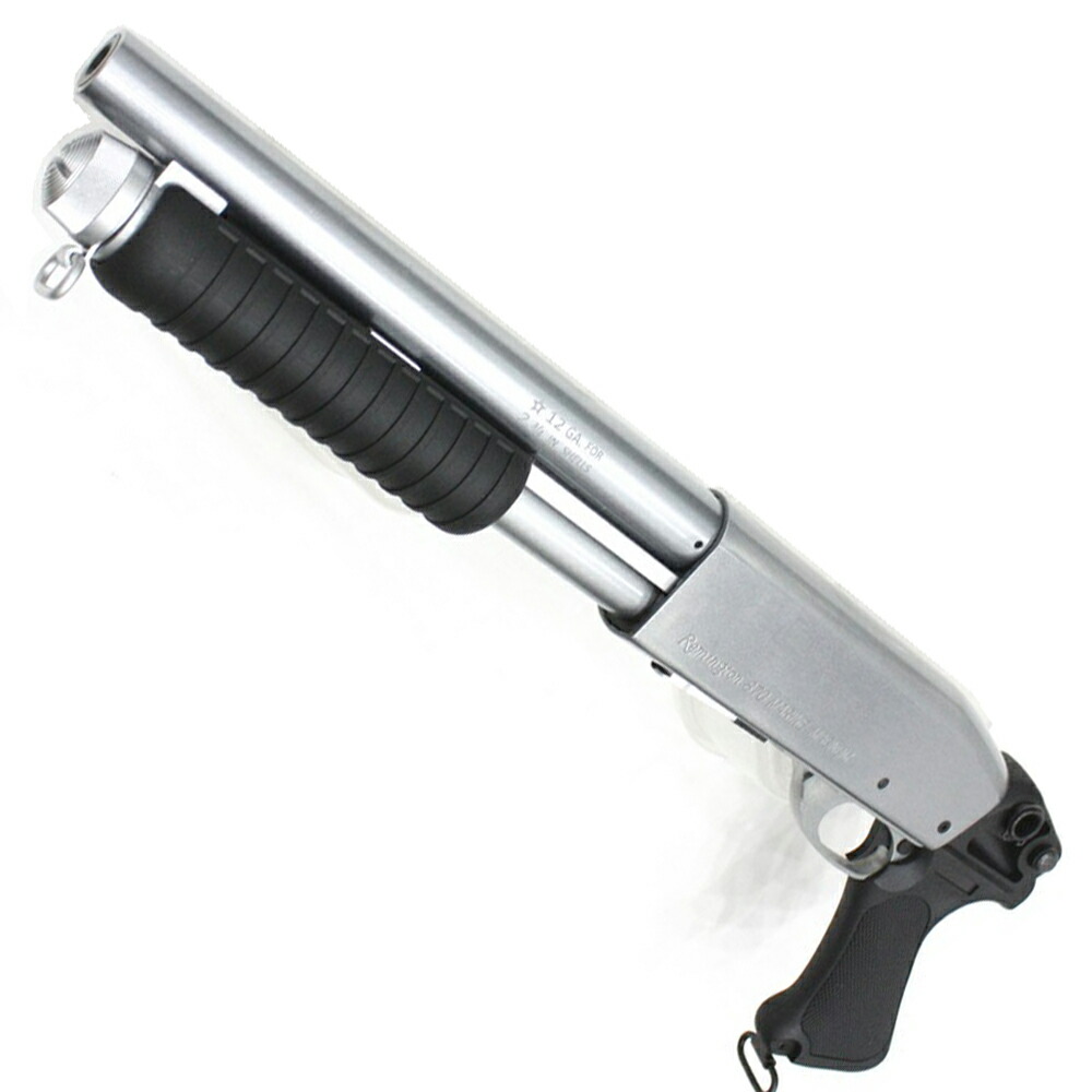 S&T M870 ショート エアーショットガン（Marine Magnum刻印）(S&T刻印)SV/BK【180日間安心保証つき】