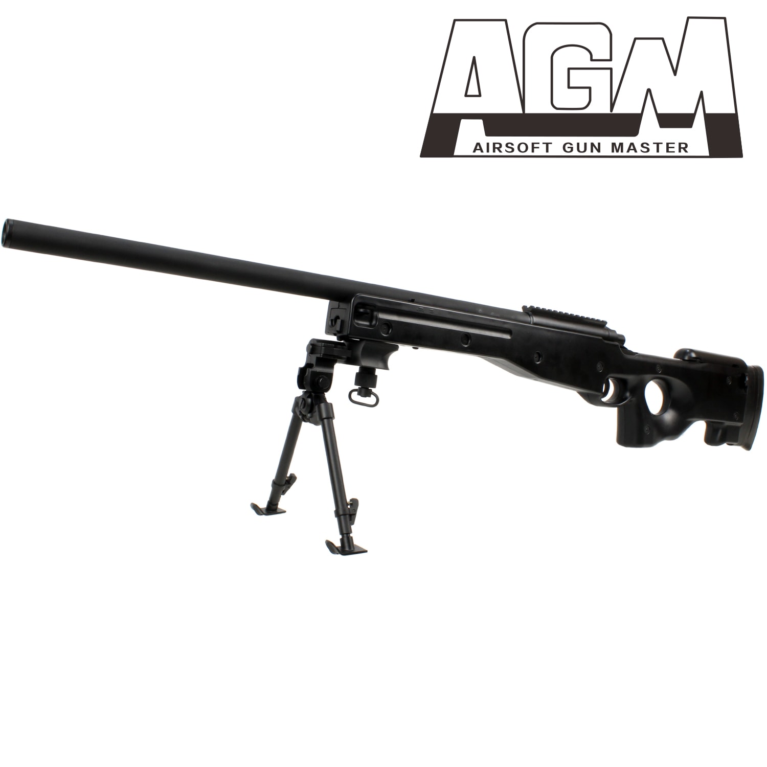 《お買い物フェア》<br>《お買い物フェア》【予備マガジンサービス】<br>AGM L96 エアコッキングライフル BK (バイポッド付属)