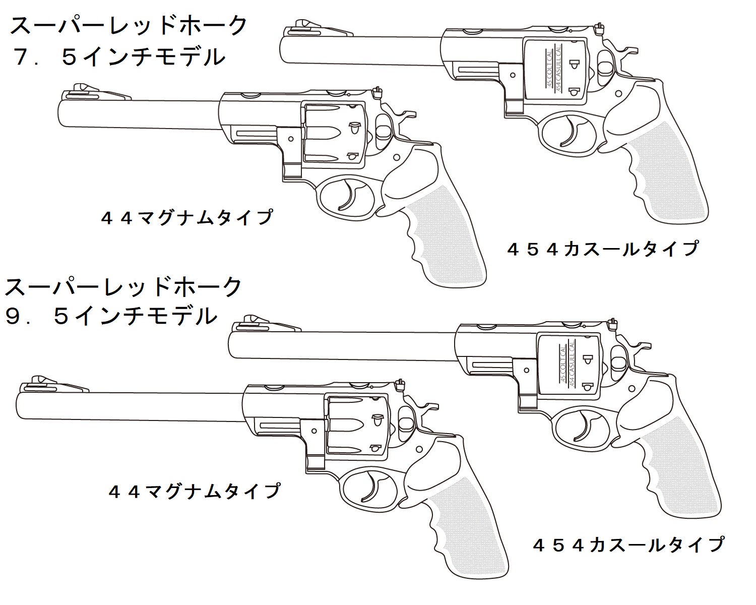 マルシン スーパーレッドホーク9 5インチ454カスールタイプ6mm X Hw Bk Doorsinmotioninc Com