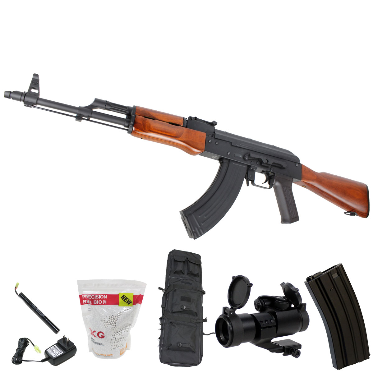 【美品】S&T AK47N フルメタル G3電動ガン リアルウッド S&T] AKMN フルメタル G3電動ガン リアルウッド (新品)｜エアガン.jp