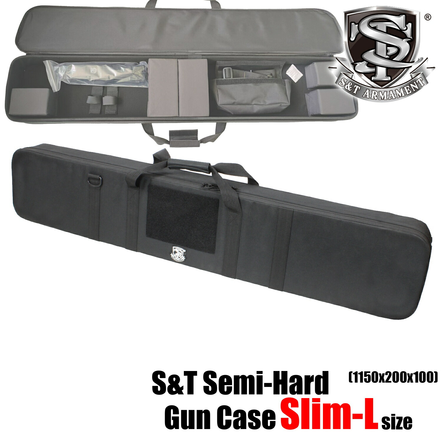 楽天市場】S&T セミハードガンケース Slim-XLサイズ BK