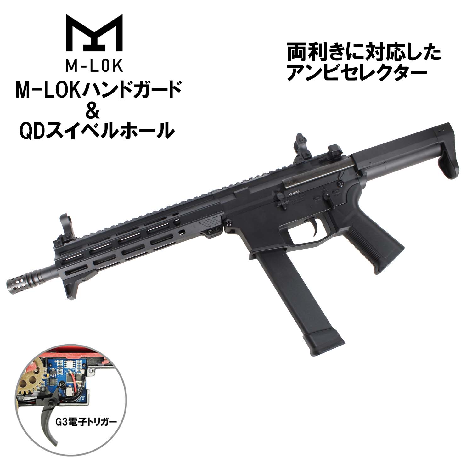 楽天市場】S&T/EMG UDP-9 7.5inch フルメタル G3電動ガンBK（電子トリガーシステム搭載）【180日間安心保証つき】 :  スカイスター