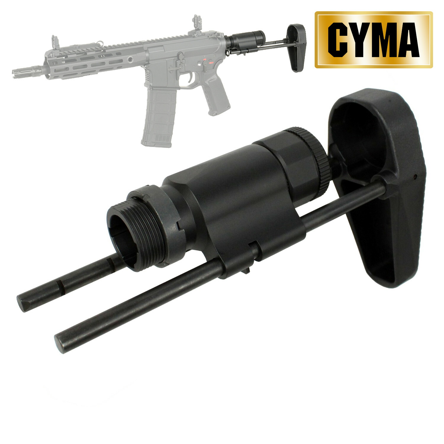 cyma mp5j ワイヤーストック　純正 CYMA製】CYMA MP5専用 LWRCIタイプ コンパクト アジャスタブル