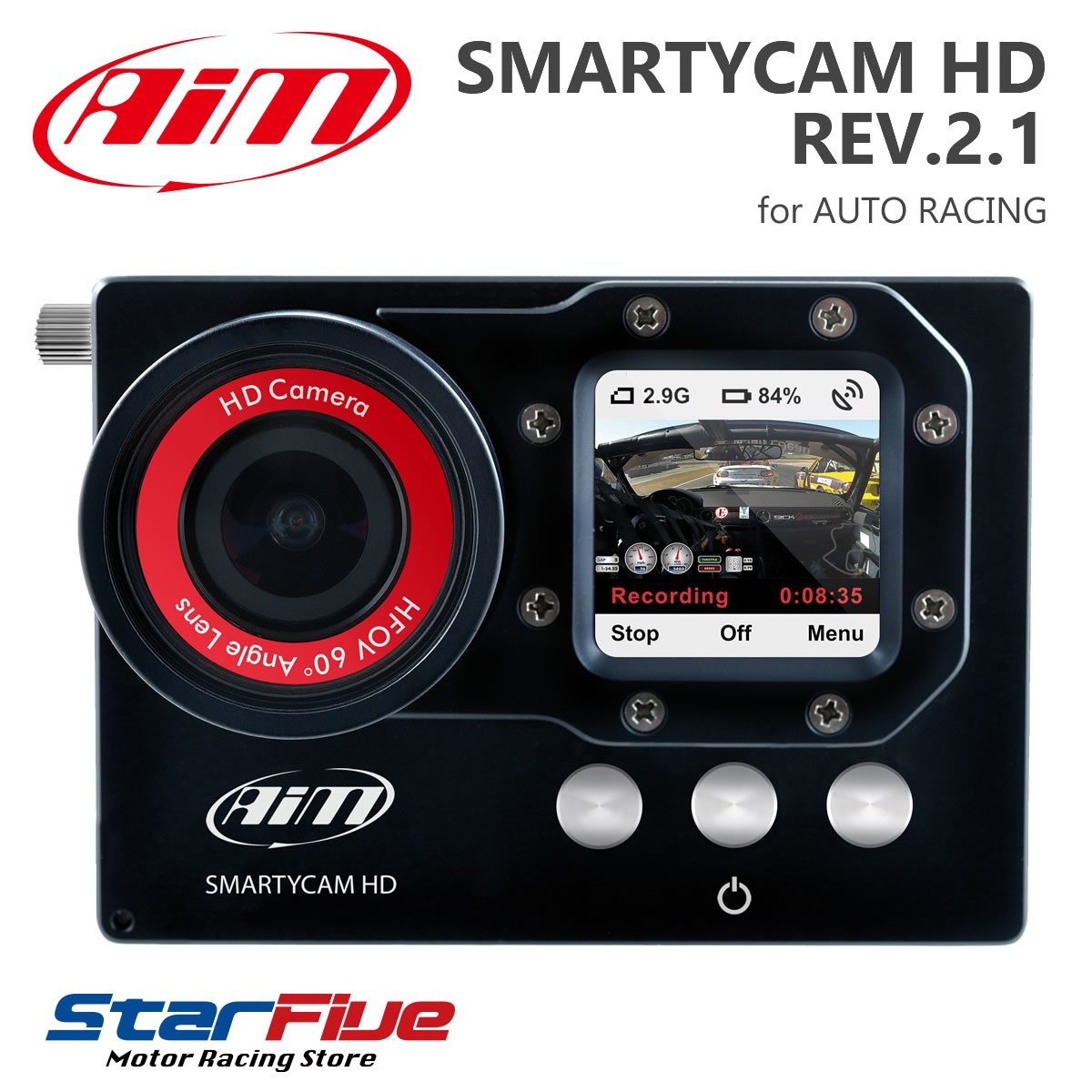 楽天市場】Aim SMARTYCAM GP HD REV.2.2 デジタルビデオカメラ 車載 ...