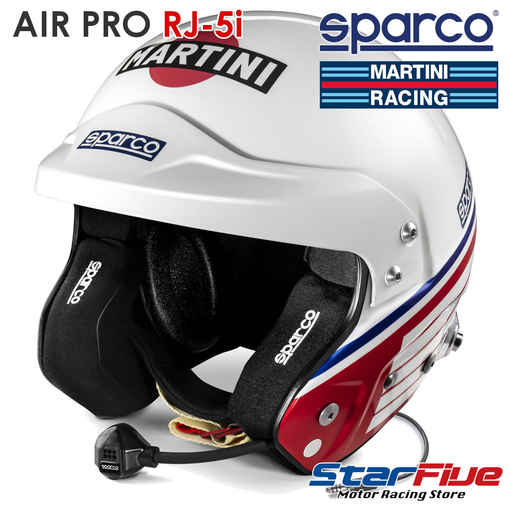 海外花系 sparco マルティニレーシング ジェット ヘルメット AIR PRO