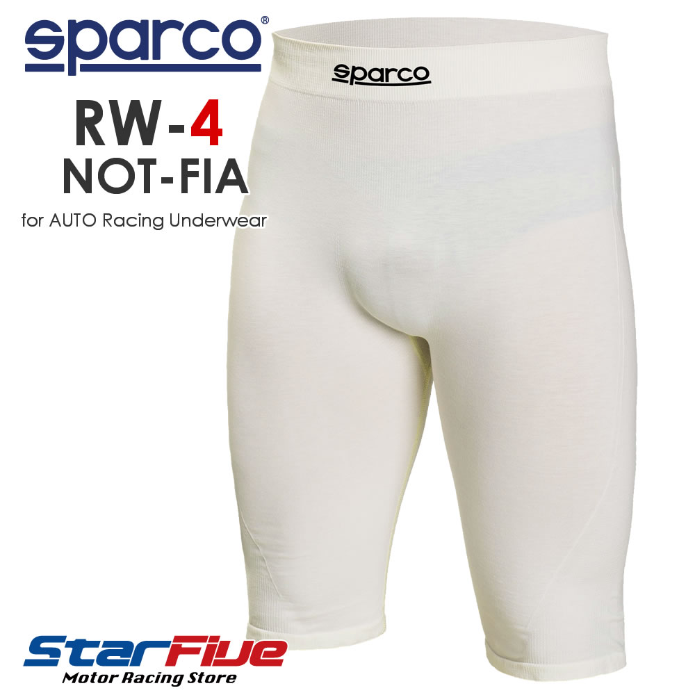スパルコ 耐火パンツ 4輪用 RW-4 NOT FIA アンダーウェア ショートパンツ Sparco 2025年継続モデル