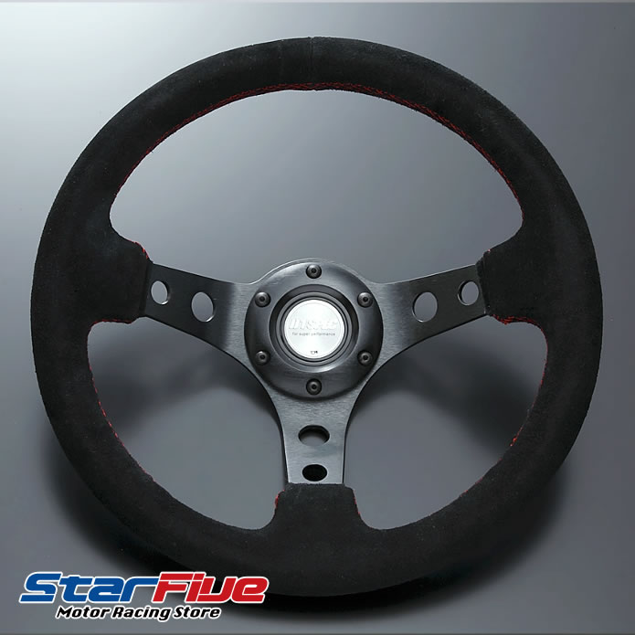 D1SPEC ステアリング DEEP70 バックスキン オフセット 70mm スウェード ディープコーン ハンドル