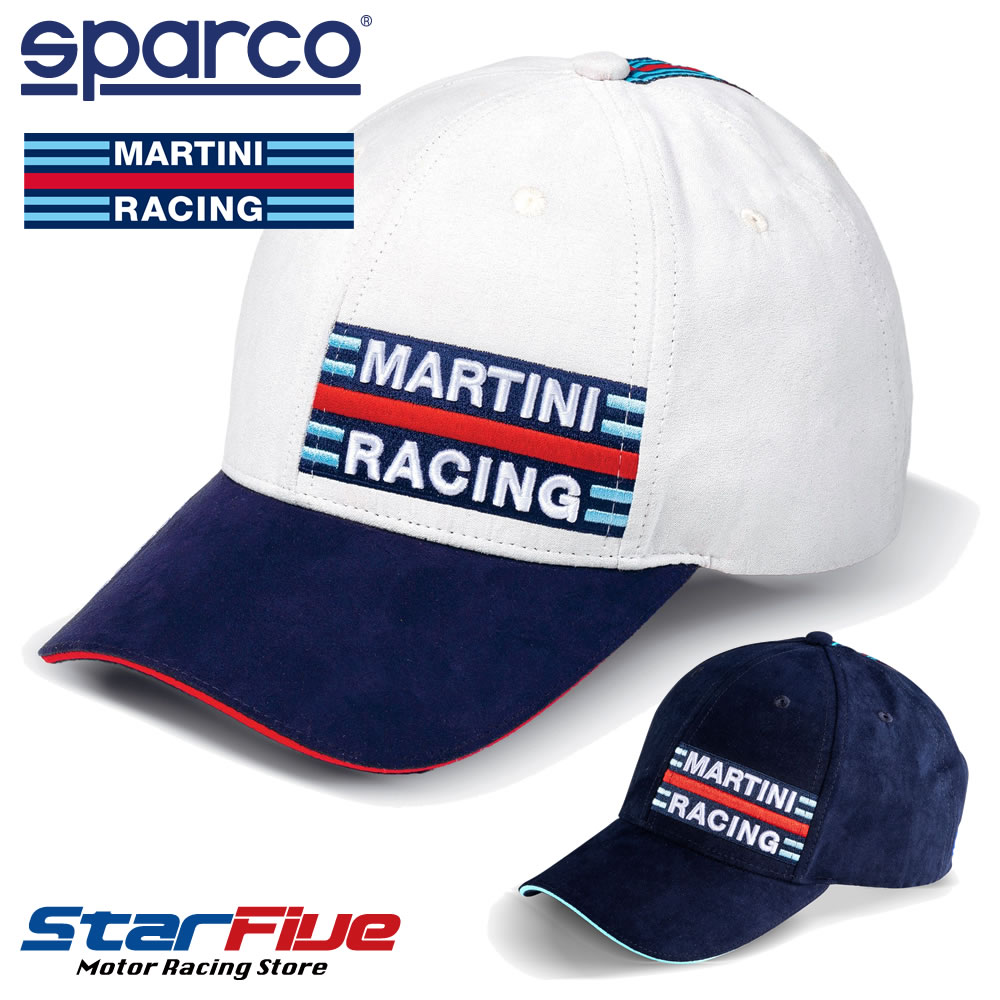 スパルコ×マルティーニレーシング キャップ 帽子 SIDE LOGO サイドロゴ Sparco MARTINI RACING