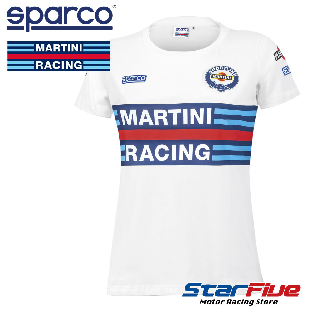 スパルコ マルティーニレーシング Tシャツ レディース REPLICA LADY Sparco MARTINI RACING 2025年継続モデル｜Star5 スターファイブ 8,753円