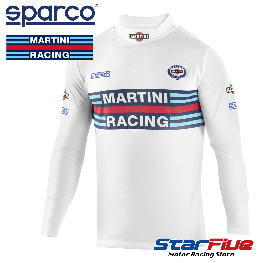 スパルコ マルティーニレーシング ロングTシャツ 長袖 REPLICA LONG SLEEVES Sparco MARTINI RACING